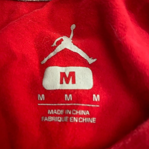 Red Air Jordan Shirt Kids Medium/ Adult Small - Picture 2 of 3